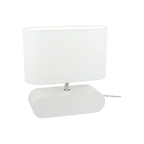 Lampe de Bureau Shade Form - Bureau, Table de Chevet - Gris, Blanc, Bois, Tissu 30 X 12 X 31 (1/5)