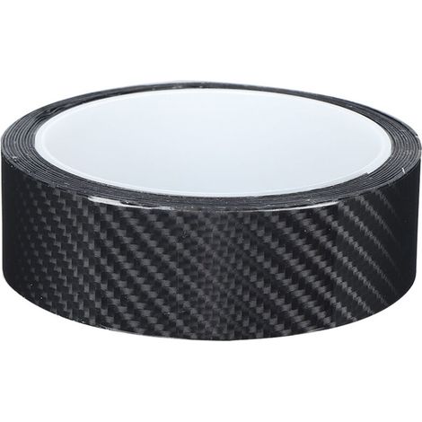 Lámina protectora de fibra de carbono negra para los bordes de las puertas del coche, adhesivo resistente a los arañazos (3 cm x 3 metros) -Crezuo
