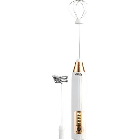 Espumador de leite portátil, utensílio para espumar e misturar leite para café em casa, 3 velocidades ajustáveis. (1/3)