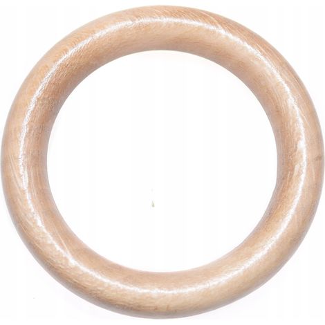 Anneaux de tringle à rideaux en bois, macramé, attrape-rêves, hêtre, 100 pièces (1/5)