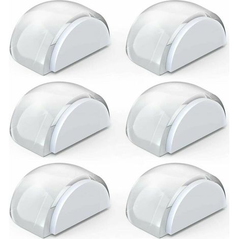 Nazalus-Hot Sale-Transparente Türstopper, selbstklebender Türstopper für Boden und Parkett, Türstopper, Schutz für Türen und Wände, 6 Stück