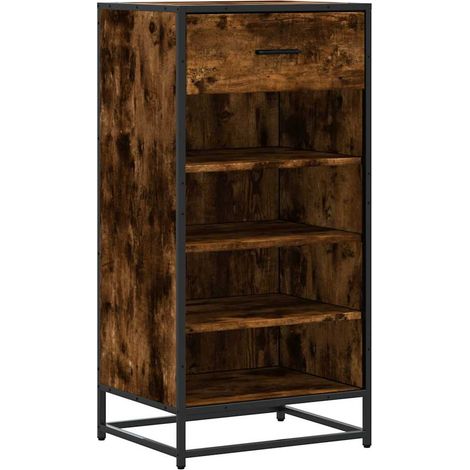 Maison Exclusive - Zapatero madera contrachapada roble ahumado 48