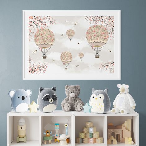 Poster / Affiche enfants - Montgolfières - 50x75 cm (1/3)