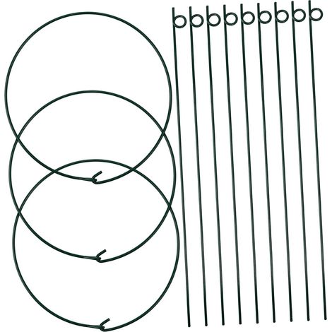 pi ces Support Plantes Fer Robuste Cages de Pivoine Vertes (1/5)