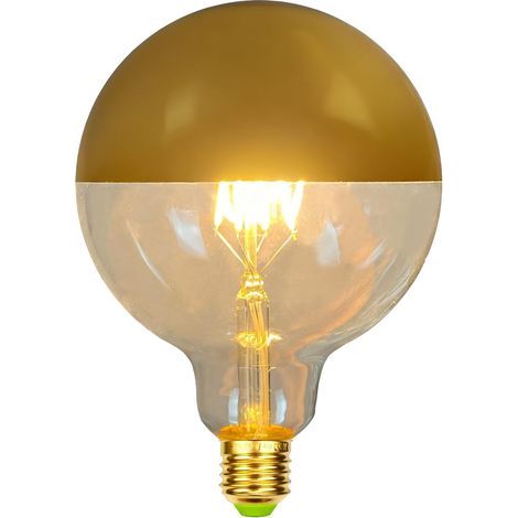 G125 LED Bulb, Dimmable 6W, Gold Top, Warm Light 2700K, E27 Base, Retro Industrial Style (1/5)