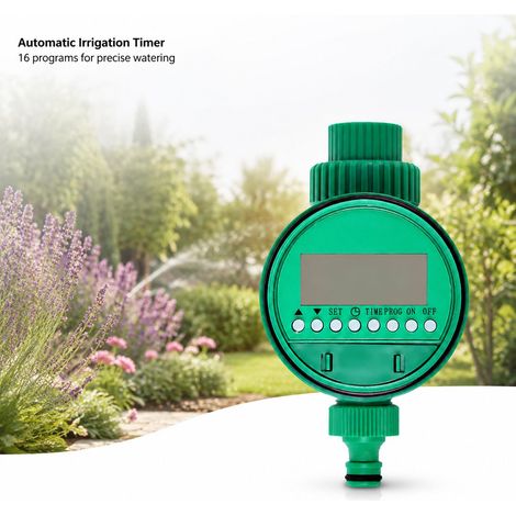 Timer per irrigazione Toivize - LCD - Filtro in acciaio inox - ABS. Timer automatico per giardino, rubinetto esterno, irrigazione a goccia regolare. (1/4)