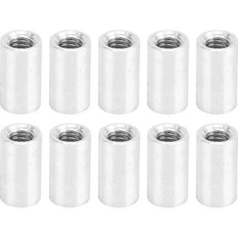 Colonne de connexion d'entretoise ronde en alliage d'aluminium fileté M4 pour pièces CNC (longueur (1/5)