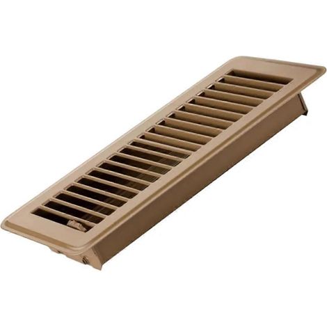 Hocheffiziente 10 x 25 cm (4 x 10 Zoll) große Bodenlüftungsgitter aus Eisen für Haus und Wohnmobil (1/5)