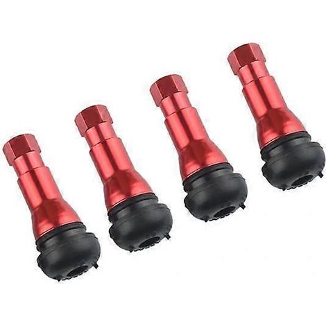 3 x 4 pièces rouges TR413 Pièces de rechange pour valve de pneu de voiture (1/5)