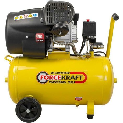 KOMPRESOR FORCEKRAFT 50L 2-TŁOKOWA 2,2KW 8BAR 230V