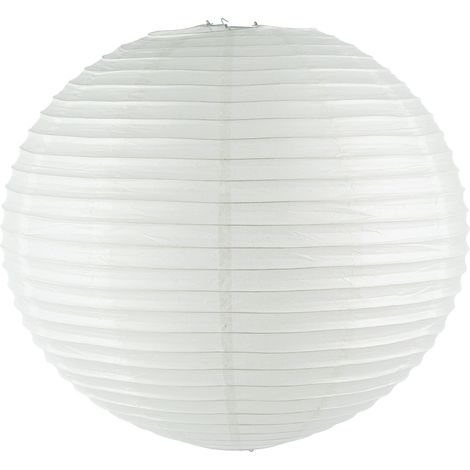 Lot de 2 lanternes boule en papier 60 cm – Éclairage d'ambiance intérieure – Montage rapide sans outil – Structure en métal légère – Toilinux (1/2)