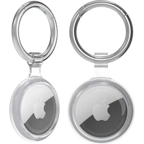L'étui de protection tout compris convient à l'étui anti-perte en silicone transparent du localisateur Apple airTag (1/4)