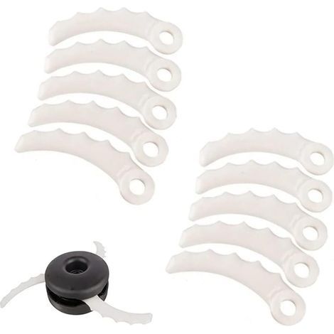 Lot de 12 lames de rechange en plastique pour coupe-bordures 198426-9 198383-1 DUR368AZ DUR369AZ DUR368LZ (1/4)