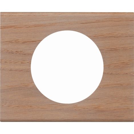 Plaque Legrand 1 poste finition chêne blanchi – Rattrapage jusqu'à 2,25mm – Pour support universel Batibox – 69051 (1/7)