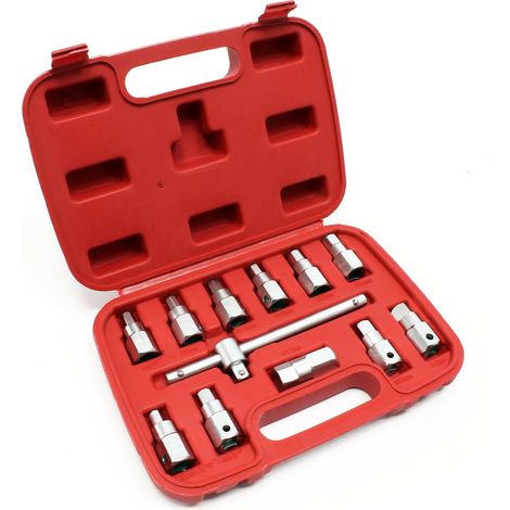 Caja de drenaje 12 piezas llave tapón de drenaje mantenimiento aceite automático 160002254