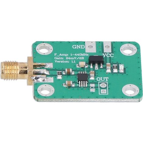 Détecteur logarithmique de puissance RF 0,1-440 MHz, sortie 12 mA, rapide et portable, wattmètre pour 7V à 15V. (1/5)