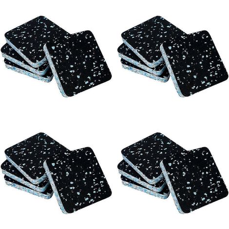 Lot de 16 tapis de course, tapis spéciaux d'isolation phonique et d'absorption des chocs pour appareils de fitness, machine de nettoyage de tapis de course, tapis de protection de sol QAQ (1/5)