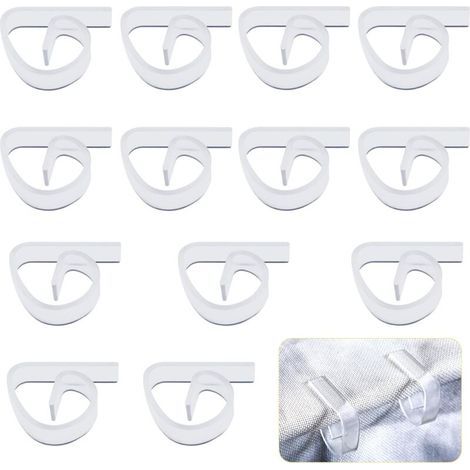 12pcs Pince à Nappe Plastique, Pince à Nappe de Table Transparente Porte-Nappe Pinces à Couverture de Table pour d'Intérieur d'Extérieur Noël Maison Fête Mariage Camping Pique-Nique-Karteo (1/5)