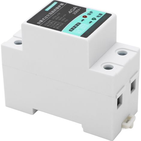 Protecteur de surtension temporisé à réarmement automatique sur rail DIN 230 V avec témoin lumineux, 40 A (1/5)
