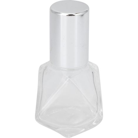 Flacon Parfum Rechargeable Rouleau Vide en Verre 8ml avec Bille Acier et Bouchon Argenté, Flacon DIY Huile Essentielle Aromathérapie, 1 Pièce (1/5)
