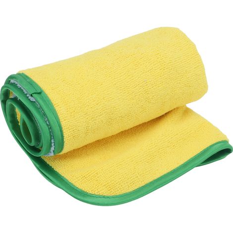 Serviette de Lavage Auto Microfibre Épaisse Ultra Absorbante Chiffon de Nettoyage Détail Voiture 40x60cm Bleu Jaune Lot (1/5)