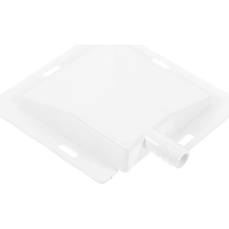 Accessoires de Climatisation Bac de Récupération en Plastique Blanc avec Trou de Drainage 1.2cm pour Camping, Installation Facile et Drainage Pratique (1/5)