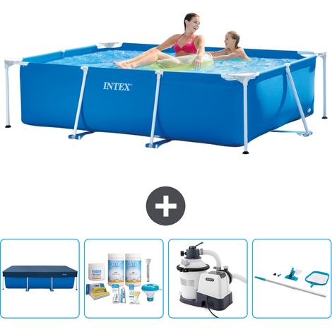 Intex Piscina con estructura Rectangular - 220x150x60 cm - 7-piezas  SCB65 (1/5)