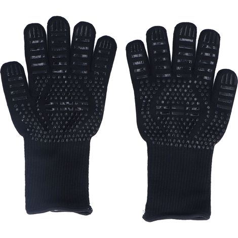 Hitzebeständige Handschuhe (500°C) – 31 cm – Fäustlinge – zum Kochen/Ofen/Schweißen (1/5)