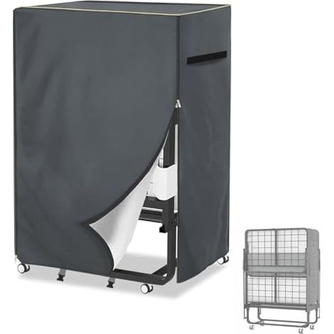 Housse de rangement pliable universelle, imperméable, réglable, avec fermeture éclair, pour lit double de 78,7 cm, 82,5 x 35,6 x 111,8 cm (L x l x H) (1/5)