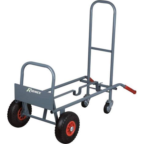 Chariot Diable Professionnel 250 kg - 2 Positions - 4 Roues - Robustesse et Maniabilité - D-Work