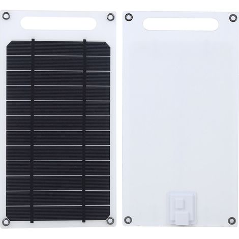 Panneau de charge solaire ultra-mince, chargeur de batterie portable pour téléphone portable d'extérieur, carte de production d'énergie (1/5)