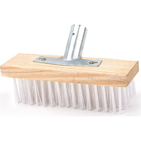 Tête de brosse de sol à poils en nylon, brosse de nettoyage robuste de rechange pour allées, marches, terrasses et carrelages, 20 cm / 7,9 pouces de long (1/5)