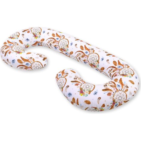 Coussin de grossesse type C, housse amovible, pour femme enceinte, pour l'allaitement - attrape-rêves (1/4)