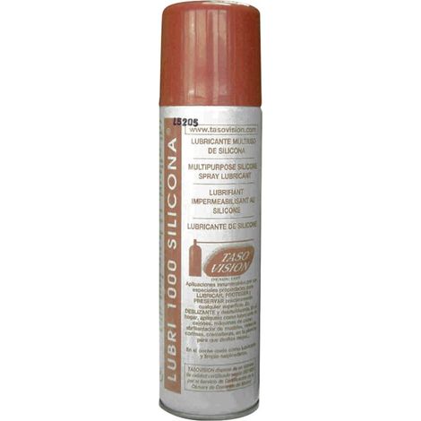 Spray lubrifiant au silicone polyvalent et non tachant, adapté aux fermetures éclair, rails, machines à coudre, Tasovision LUBRI1000-335