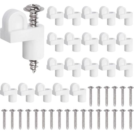 24 Pièces Blanc Clips Moustiquaire en Nylon et Window Screen Clips, Fixations Sécurisées pour Écrans de Fenêtre et Portes Tempête, Design Anti-Vent et Installation Facile pour Maison et Entretien (1/5)