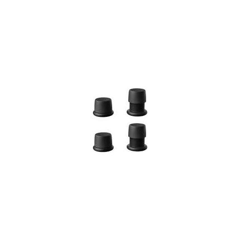 Noir, Lot de 4 Rehausseurs Réglables Antidérapants pour Meubles, Lits, Canapés, Tables et Chaises, Pieds de Meubles Réglables De 4,1 à 6,3 cm