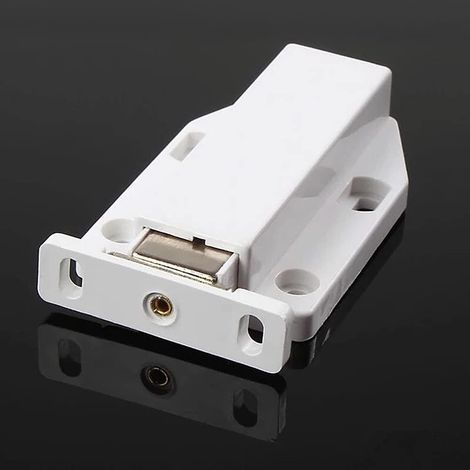 Grands loquets de porte magnétiques à libération tactile pour placard, vitrine, par pression pour ouvrir/fermer la porte avec une seule touche (2 pièces) (1/4)