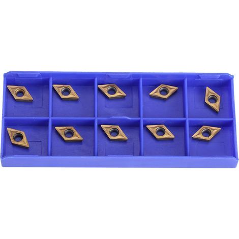 Lame en Carbure CNC Revêtue D'étain, Accessoires D'imprimante 3D, Coupe-insertion en Carbure CNC, Inserts de Fraisage de Tour, Outils de Tournage 10 Pièces (1/4)