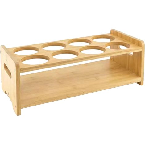 Support de rangement pour bouteilles d'huile, vinaigre, étagère de cuisine portable, support en métal, support de récipient de sauce de cuisine pour condiments, table, garde-manger, espace (1/5)