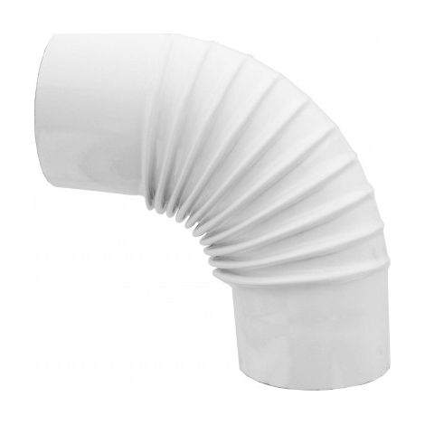 COUDE ÉMAILLÉ 90° 'CLASSIC' Ø 100 mm - Couleur blanc
