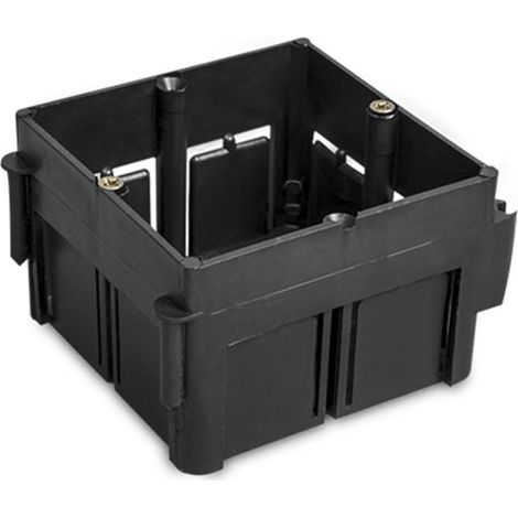 Scatola per Meccanismi Universali da Incasso 65x65x45 mm Nero