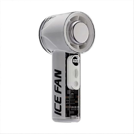 Ventilateur portable rafraîchissant à main, 100 vitesses, batterie 3000 mAh, affichage numérique LED, mini climatiseur pour l'extérieur, le bureau et les voyages. (1/5)