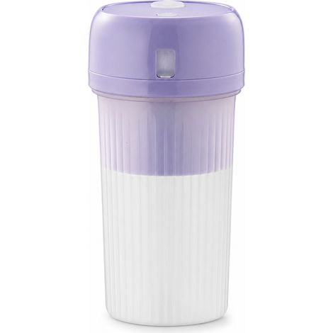 Blender Portable Rechargeable USB 340 ml, 12 Lames, Broyeur de Glace, Violet (1/5)