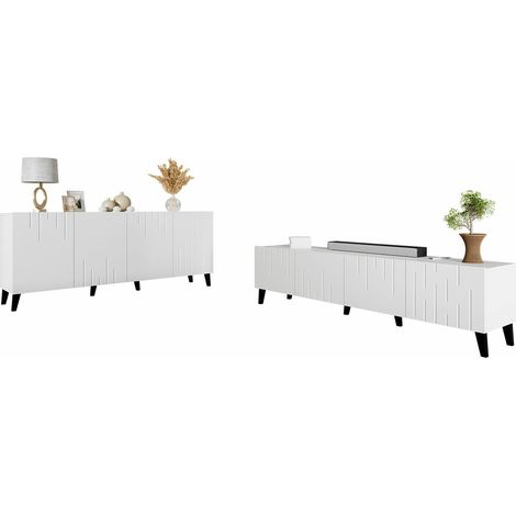 Ensemble de salon Comfivo 222, Blanc