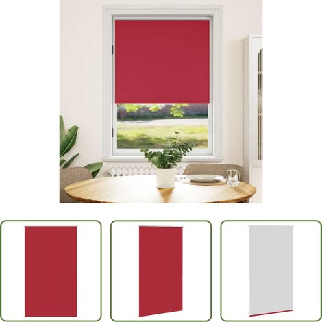 vidaXL Schirmung -  Verdunkelungsrollo 104,4 x 175 cm, Stoffbreite 100 cm, rot (1/5)