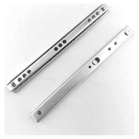Lot de 2 glissières de tiroir à roulement à billes en acier laminé à froid, 310 (30,5 cm) x 17 mm (l) (1/5)