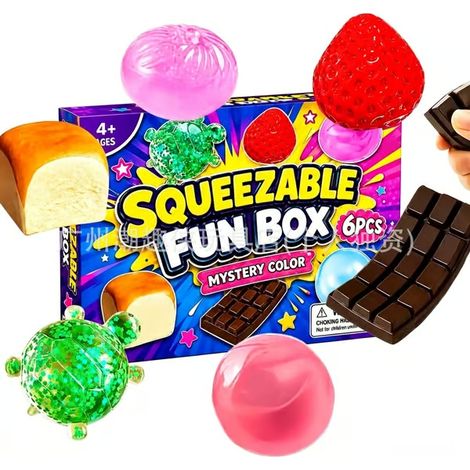 LYERCW - Jouet anti-stress - Lot de 6 jouets anti-stress B (1/5)