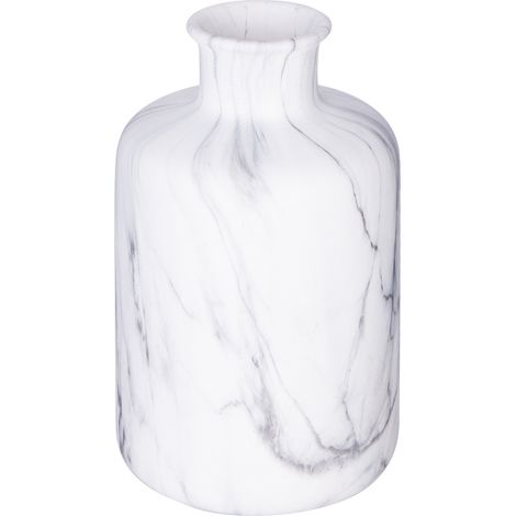 Vase - Marmor - weiß - H17 -5 cm (1/2)