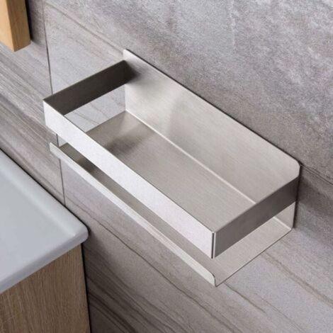 Self-Adhesive Shower Holder, No Drilling Required, Shower Accessories, Stainless Steel Bathroom Mount (1/5)