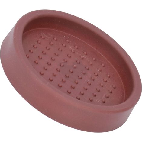 Tapis de tassage café antidérapant compact protection ronde pad poudre pour café maison brun (1/5)